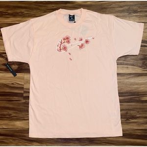 Men's Small Nike T-shirt | Flower Theme | Loose Fit | Pink